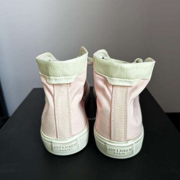 Saint Laurent Pink Bedford Hi-Top Sneakers - Picture 6 of 15